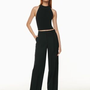 Babaton Sculpt Knit Mockneck Halter Top size S